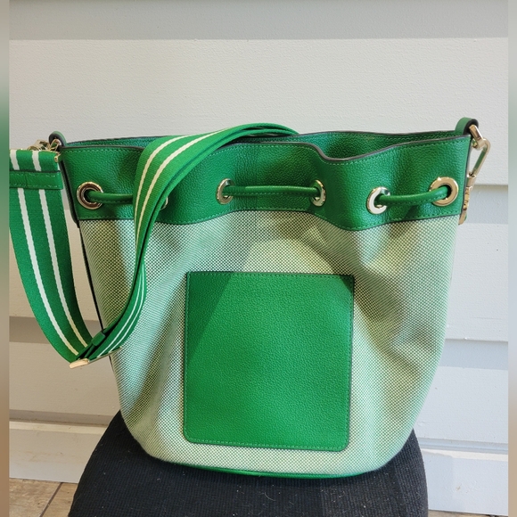 Kate Spade green bucket drawstring bag - Picture 9 of 11